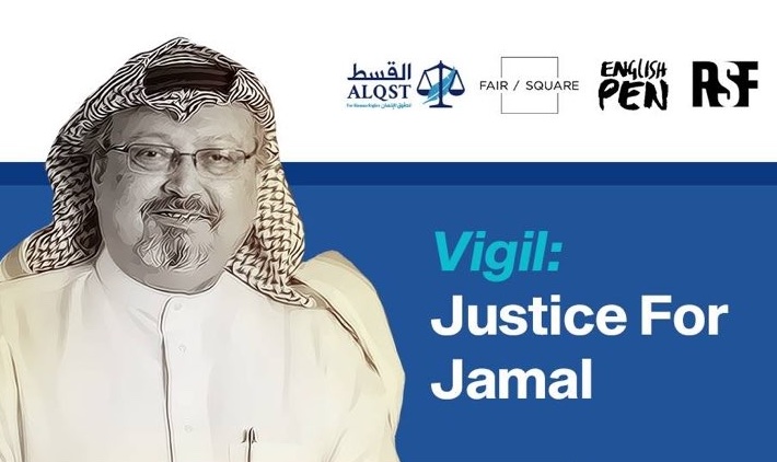 Five year anniversary vigil for Jamal Khashoggi