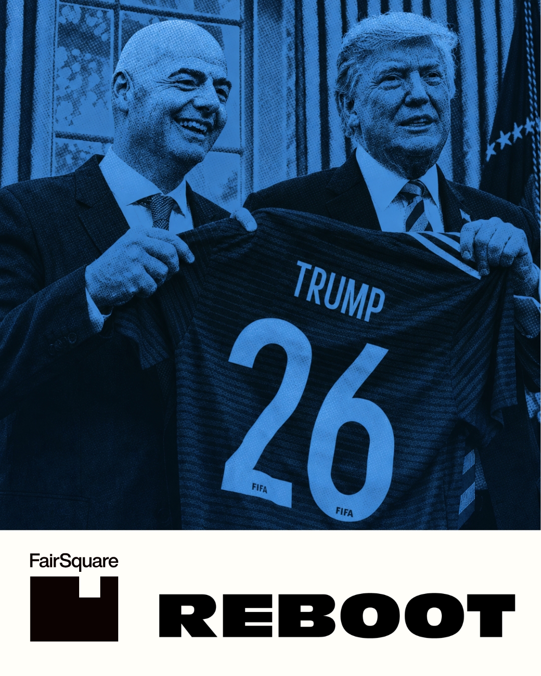 US President Donald Trump and FIFA President Gianni Infantino at the White House in 2018. Credit: Action Plus Sports Images